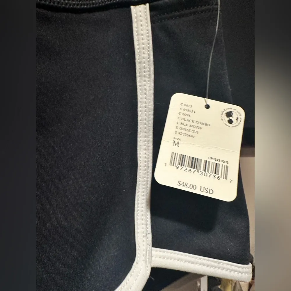 NWT Free People Movement Island Time Shorts In Black White Combo - Image 8