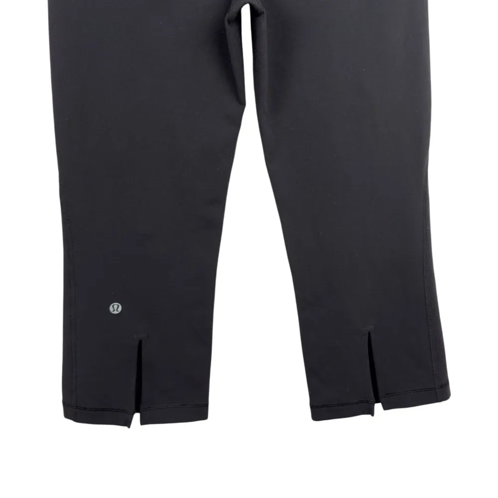 Lululemon Gather and Crow Crop Black Split Hem Leggings Women’s Size 8 W6617S - Image 10
