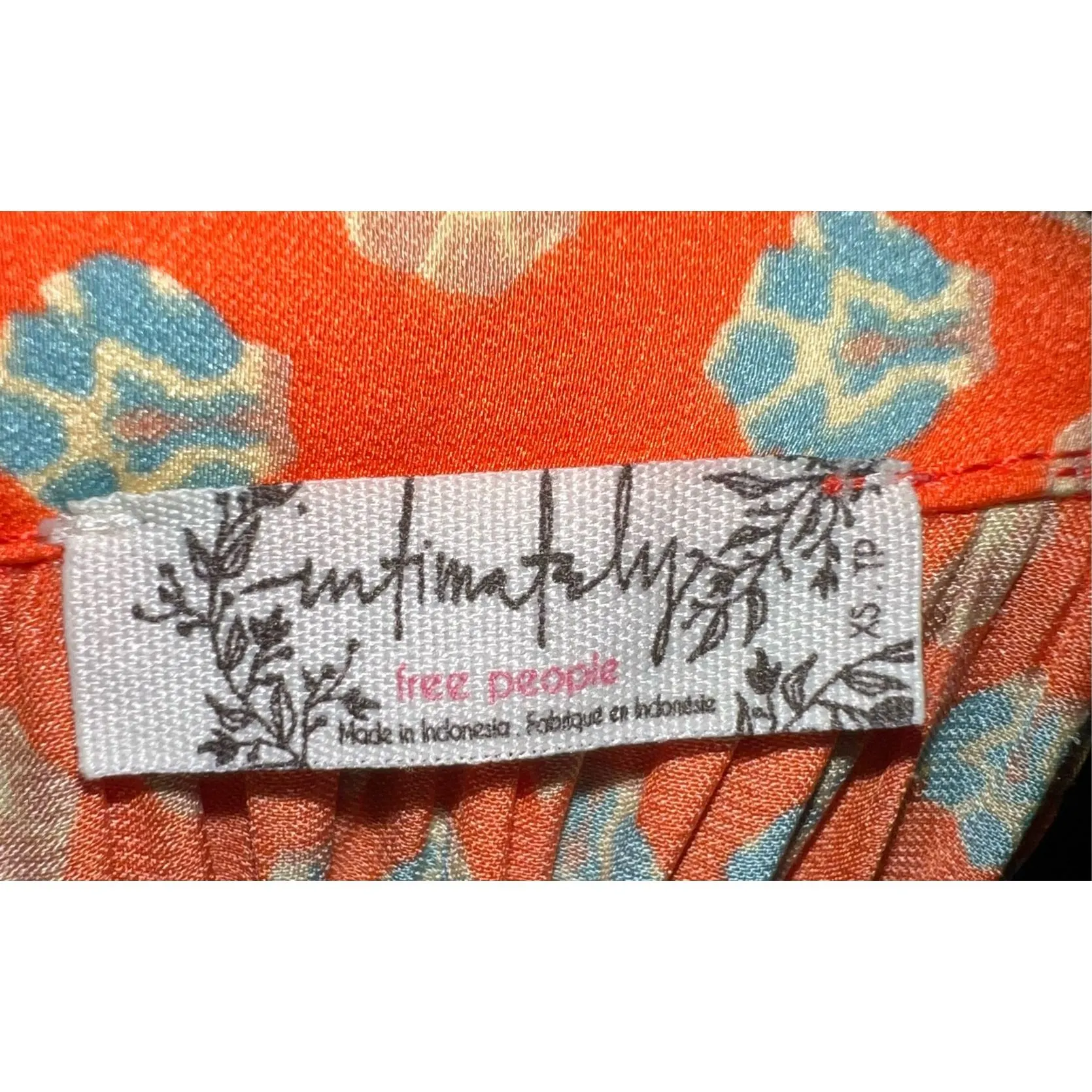 Free People Orange Intimately Romper Lounge Piece - Image 8