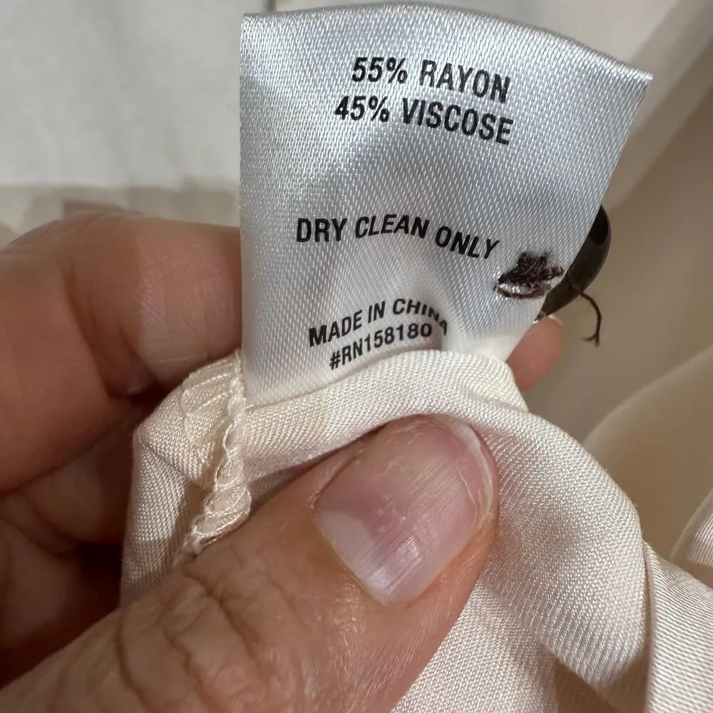 Honor The Gift Cream Notes Camp Shirt Sz M Size M - Image 7