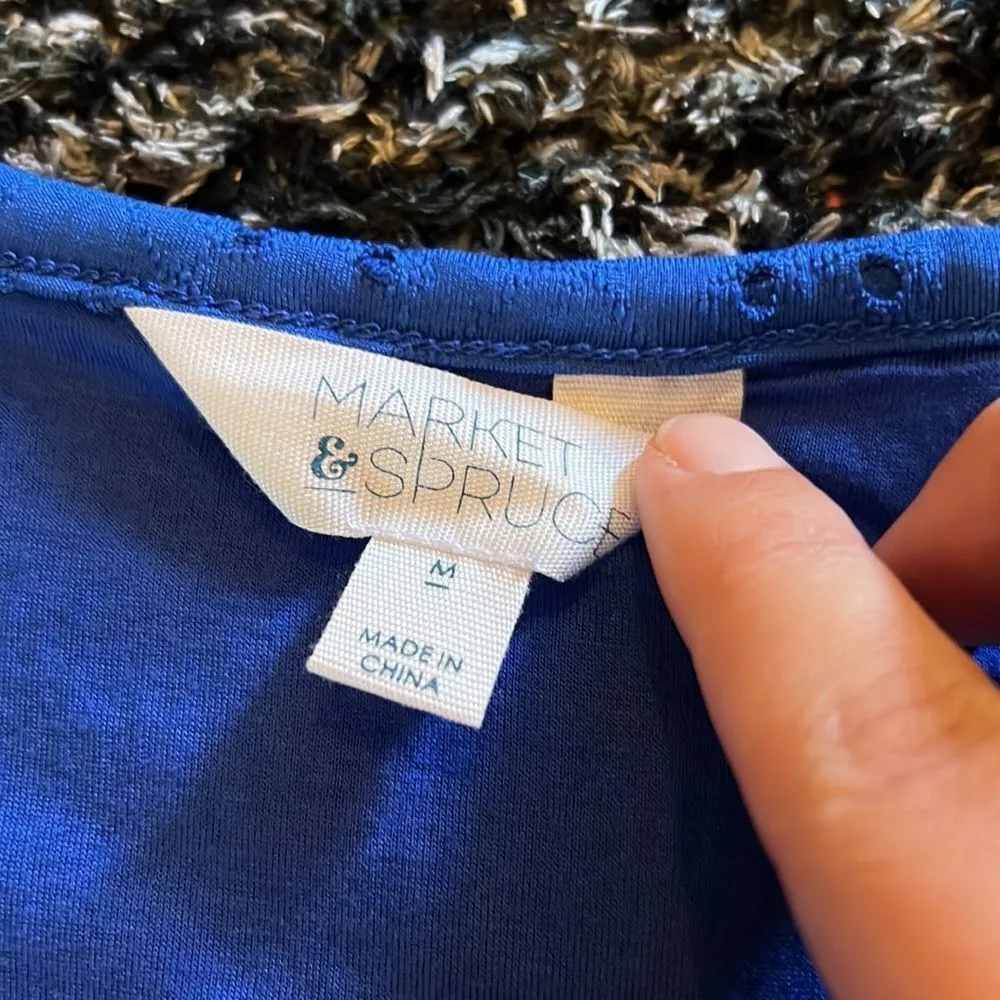 Market & Spruce Elise Eyelet Dress M - Image 8