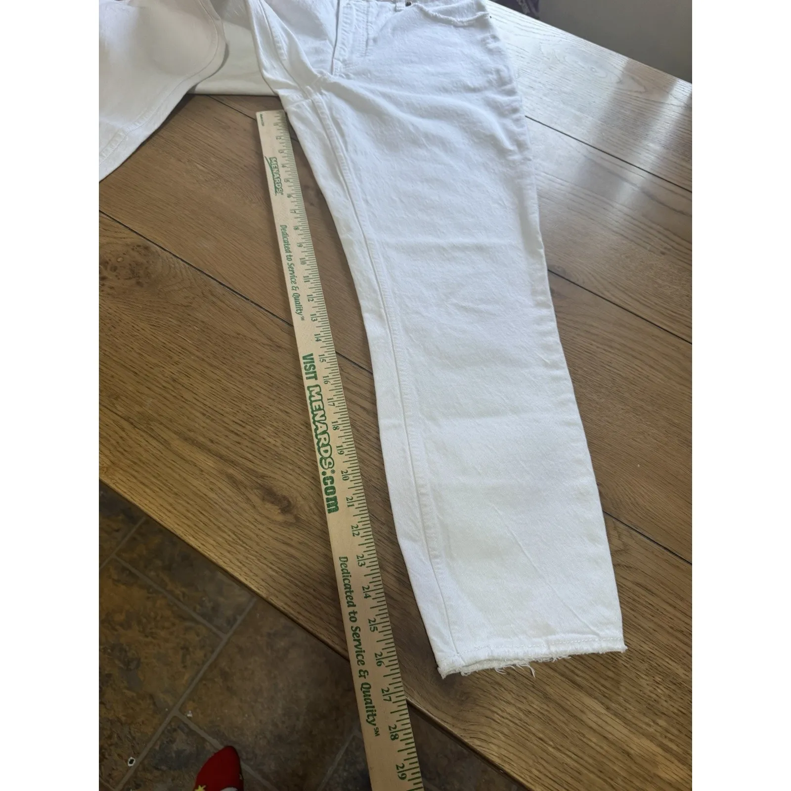 Abercrombie & Fitch The Skinny High Rise Jeans Women Size 31/12R White Preppy - Image 6