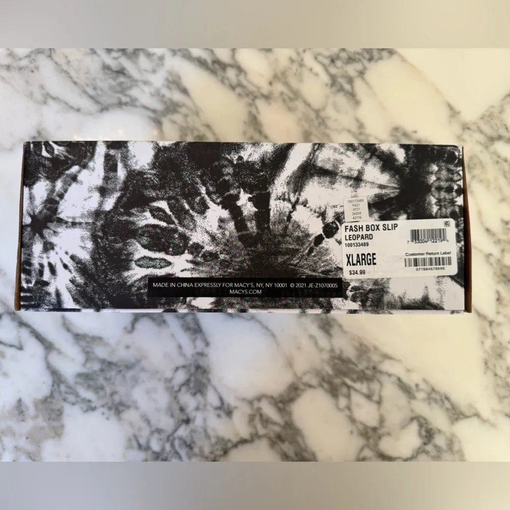 NIB Jenni Leopard Print Fuzzy Slippers Size X Large 11 - Image 6