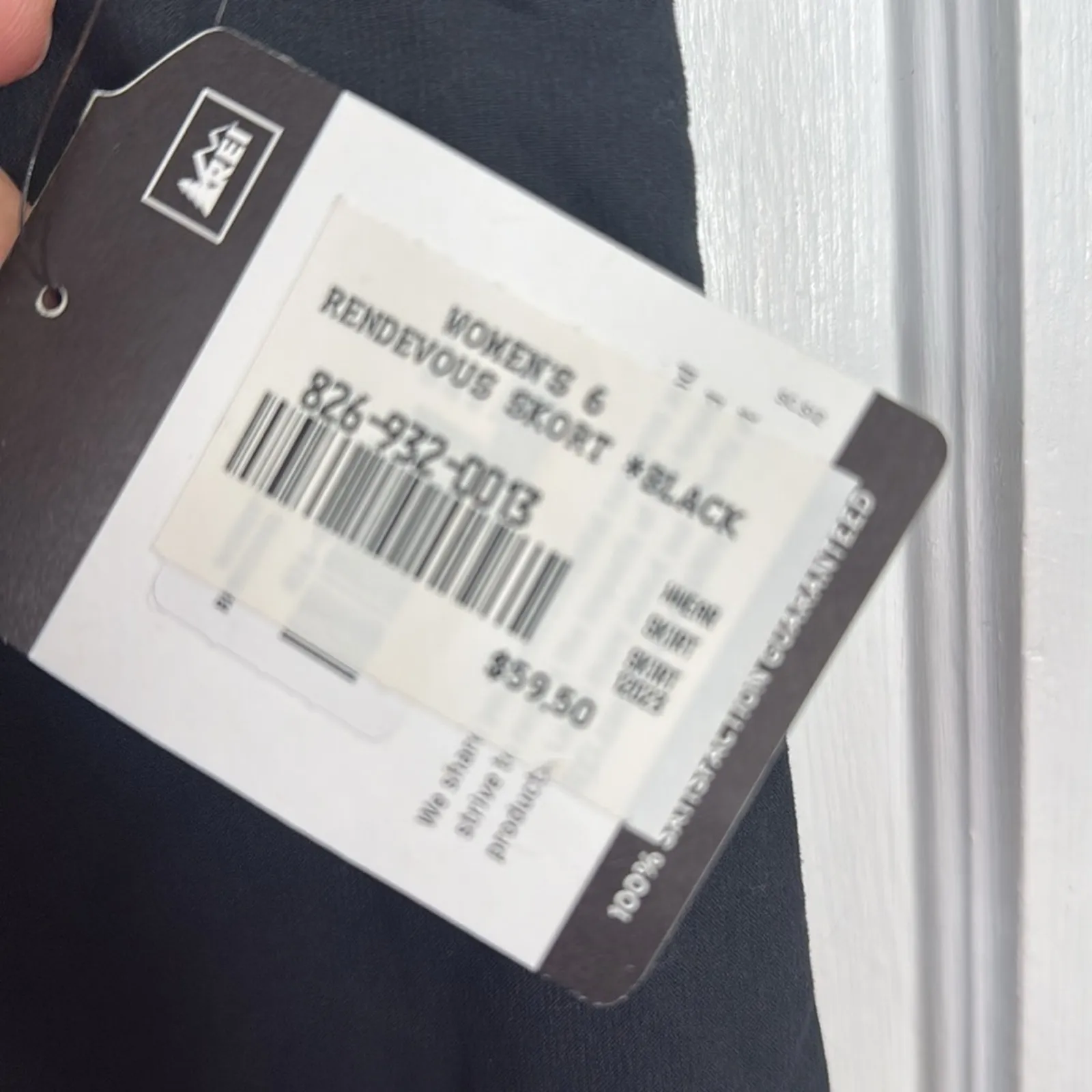 REI Women’s Rendezvous Black Shorts Skort New with Tag W1272 Sz 6 - Image 4