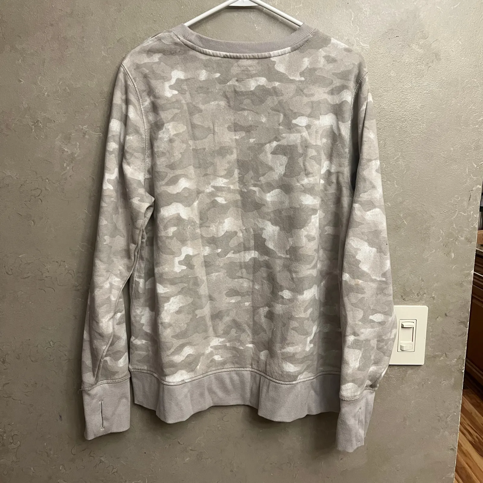 Tek Gear Camo Crewneck Sweatshirt XL Gray Green Camouflage Fleece Pullover Comfy - Image 16