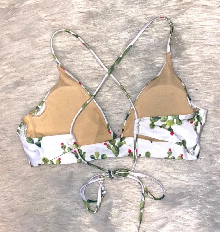 SheIn Cactus Print Bikini top - Image 2