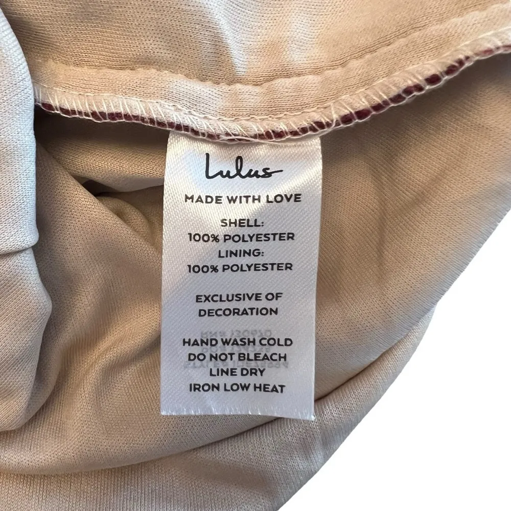 Lulus - NWT Alluring Dream Burgundy Floral Mesh Lace Trumpet Midi Dress Sz M - Image 10