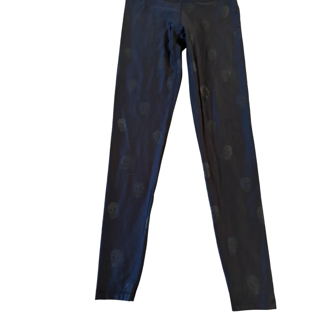 TEREZ Women's Black Skull Print Leggings Tights Size Small - Image 5