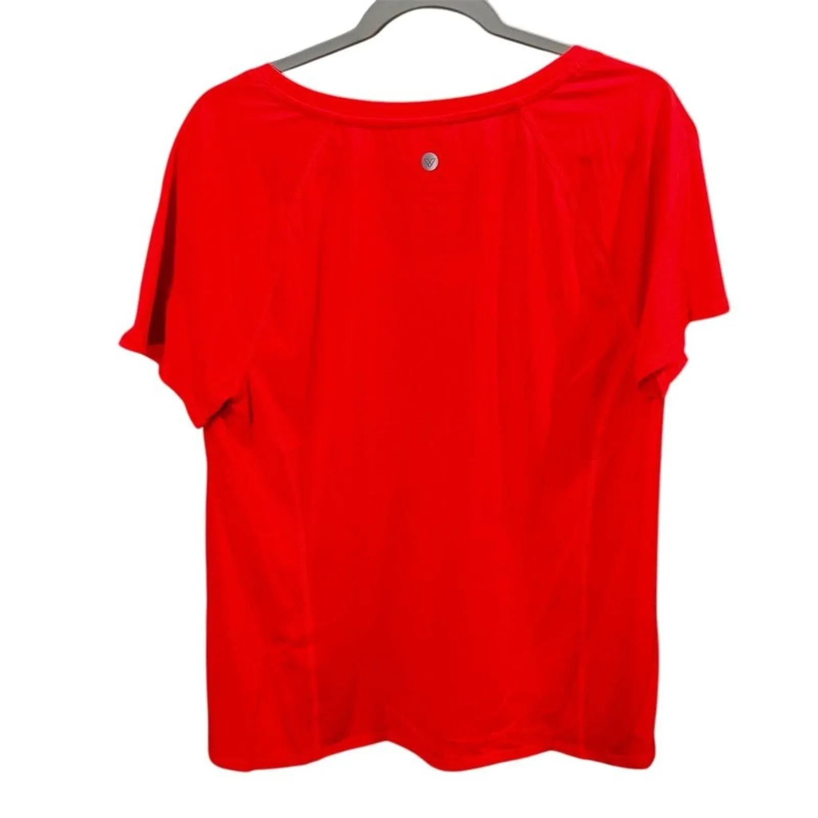 Lane Bryant Live Active V Neck Short Sleeve T Shirt Neon Orange Size 14/16 - Image 5