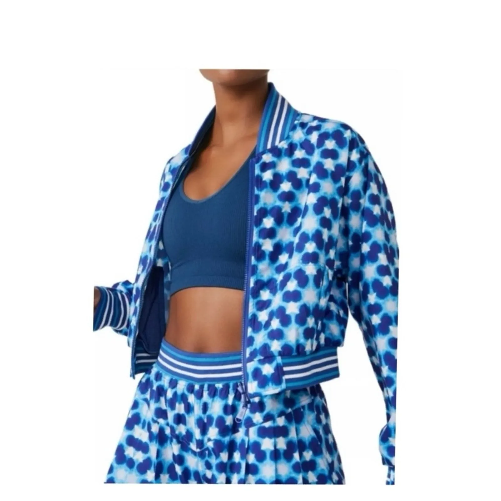 NWT Free‎ People Movement Top Speed Water-Resistant Jacket M Blue - Image 4