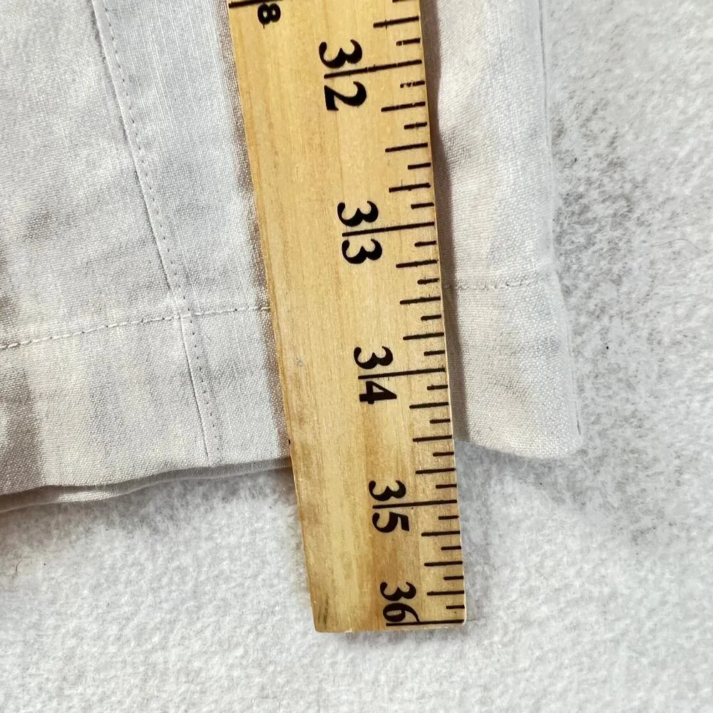 Babaton Aritzia Day Linen Pants Blue S Drawstring Waist Straight Leg Casual Crop - Image 8