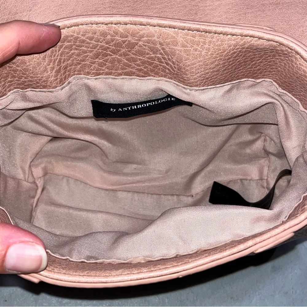 Anthropologie Aidy Pink Faux Leather Barrel Bag - Image 10