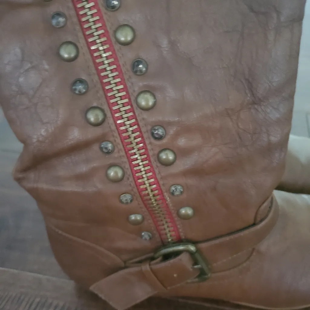 Not rated brown tall boots size 8 women's - Image 2