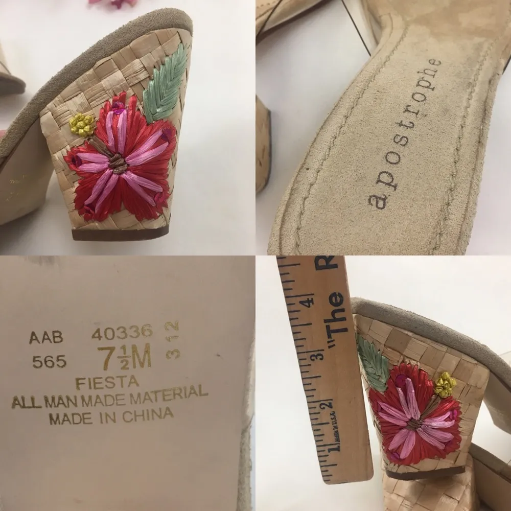 Apostrophe “Fiesta” Transparent Sandals 7.5 - Image 7