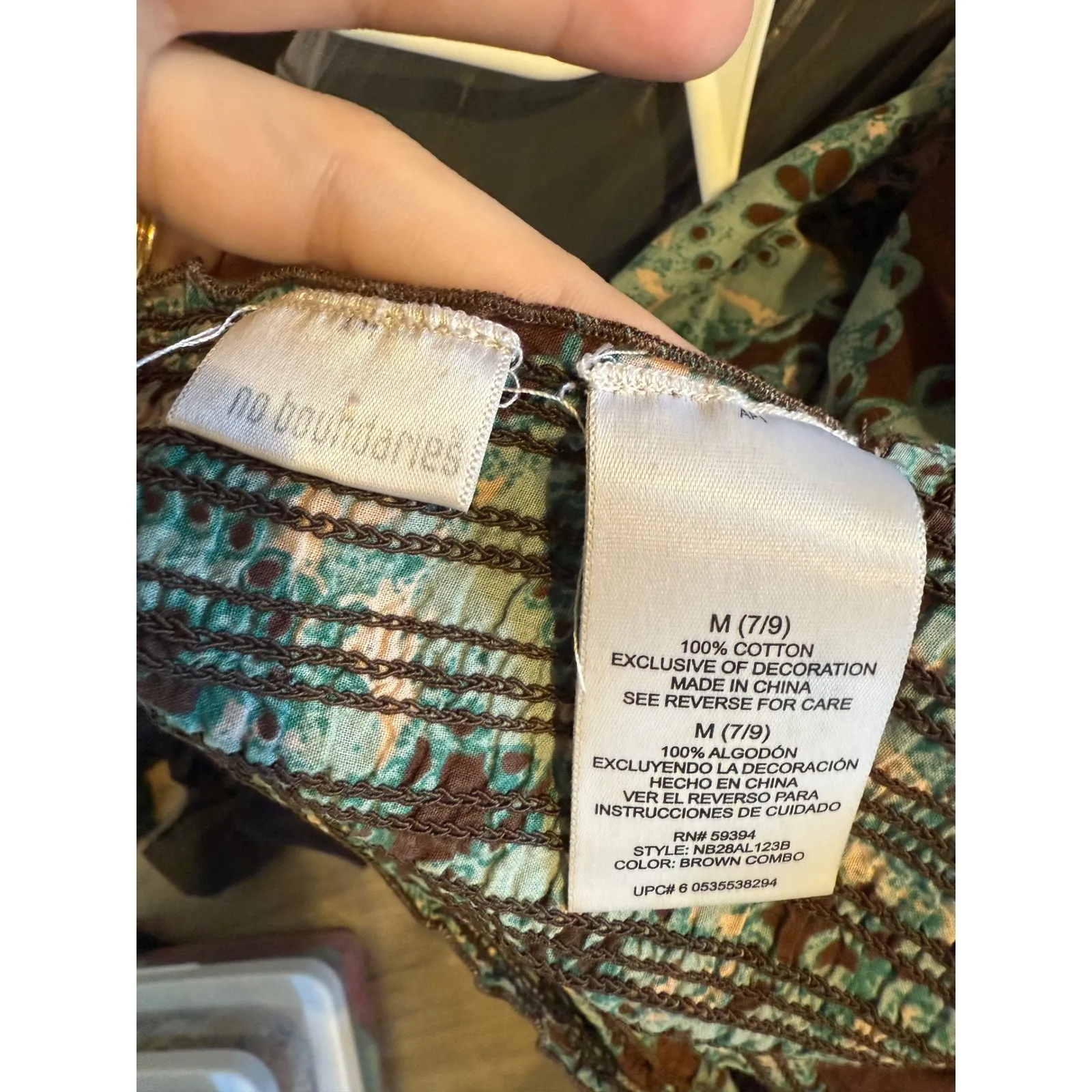 no boundaries Women's Smocked Shirred Floral Print Midi Dress Size M - Image 3