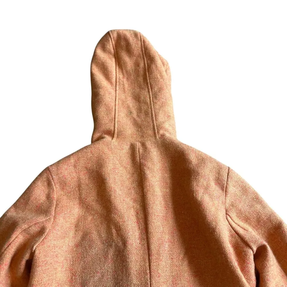 Tasi Malibu Urban Outfitters Orange Embroidered Coat Jacket Sherpa Size Small - Image 7