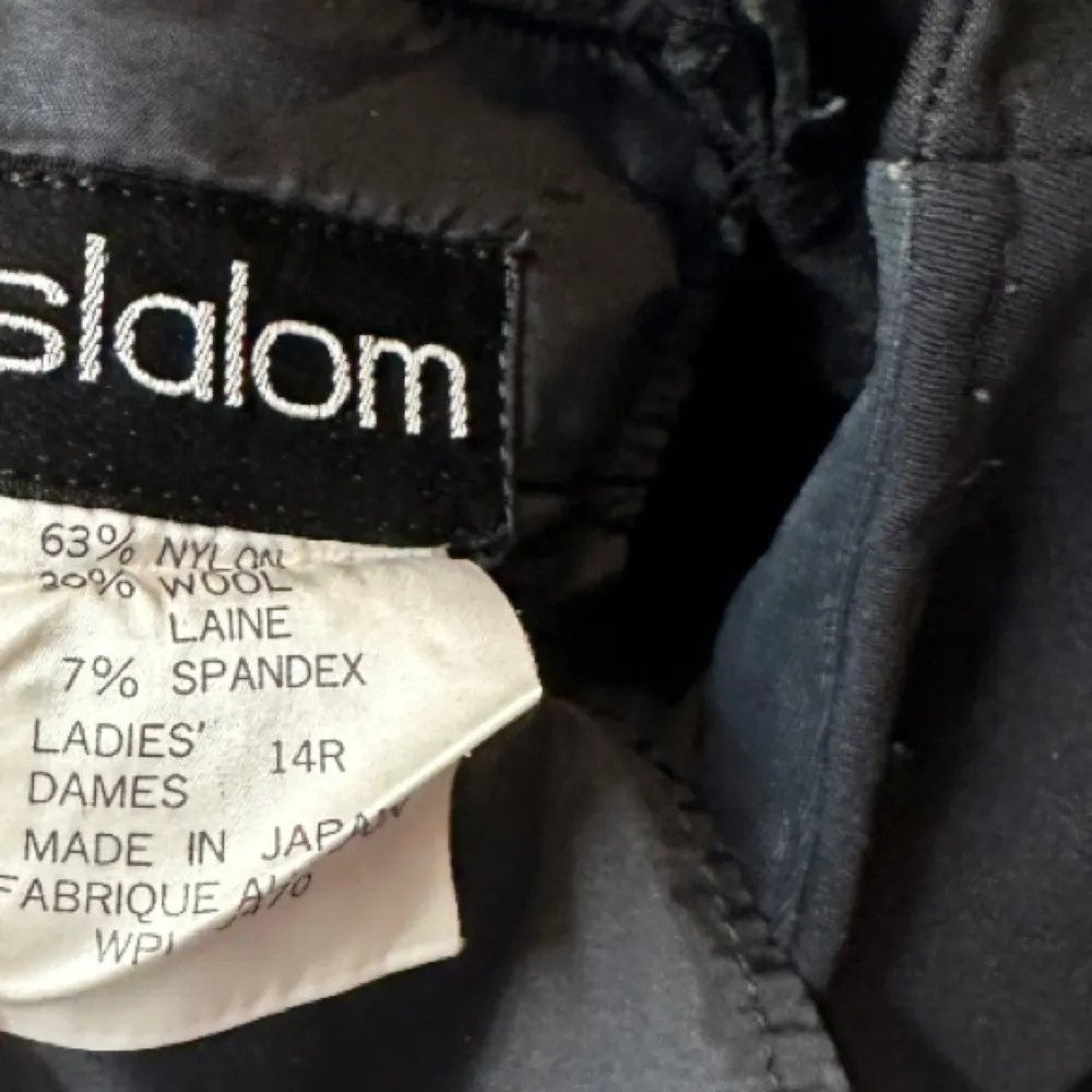 Vintage Slalom Black Ski Bib‎ Size 14 - Image 6