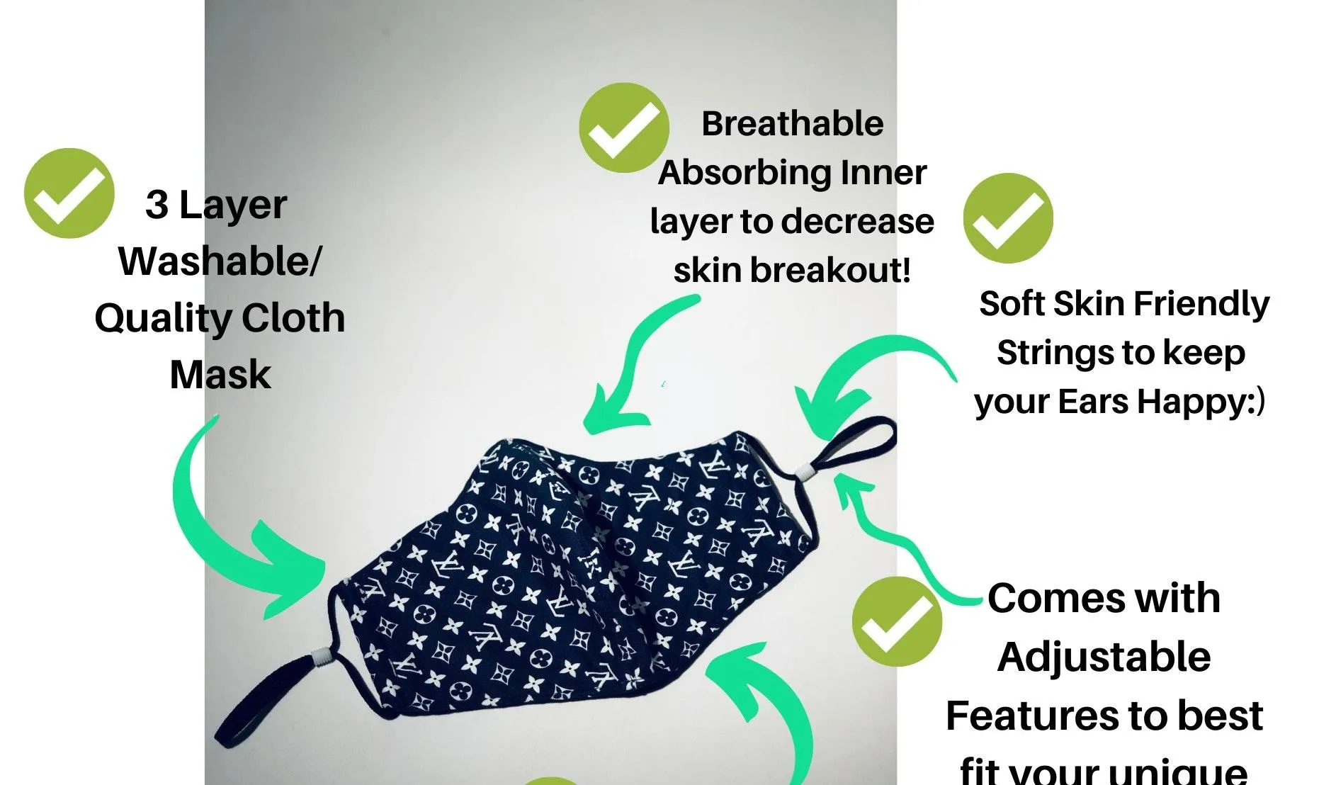 Supreme Face Mask Black - Image 8