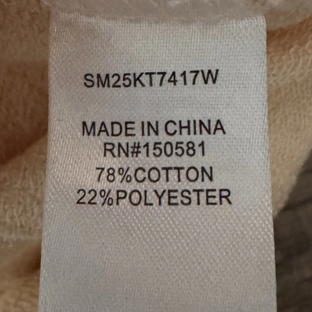 FLAG & ANTHEM Stitch Fix NORA FRENCH TERRY Top Cream Shirt Sweatshirt Sz Small - Image 10