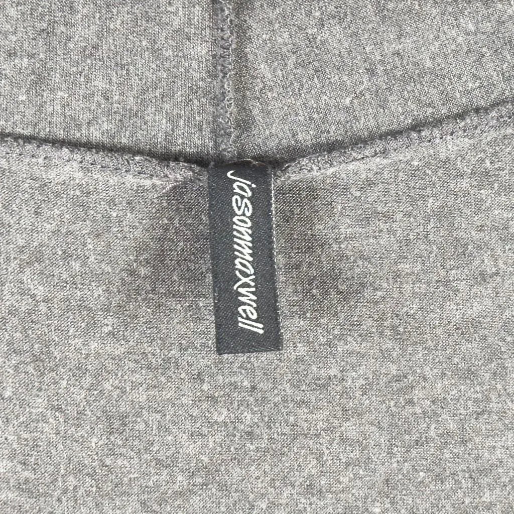 Jason Maxwell Plus Size 2X Shrug Open Front Sleeveless Gray Knit Waterfall 101 - Image 7