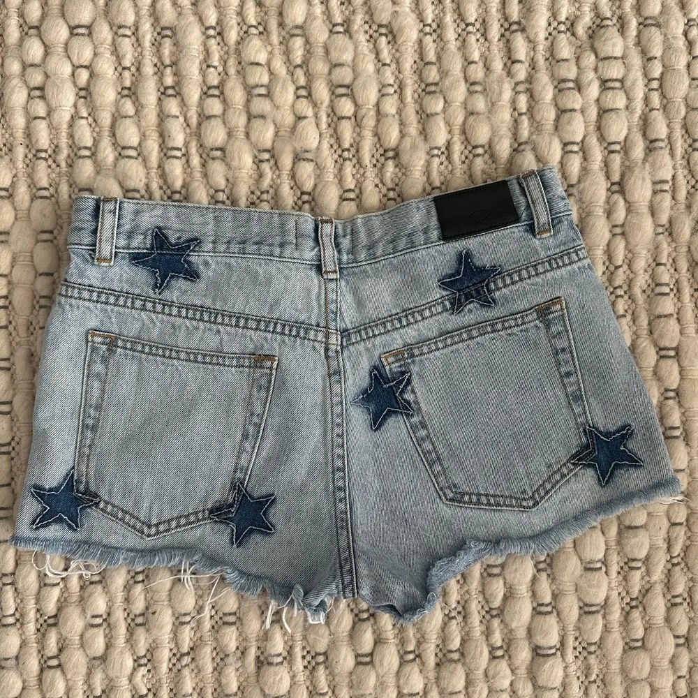 Medium Wash Logan Star Shorts - Image 3
