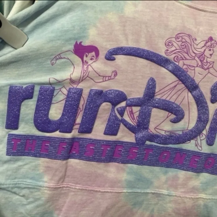 Disney parks RunDisney Princess run tie dye spirit jersey S - Image 3