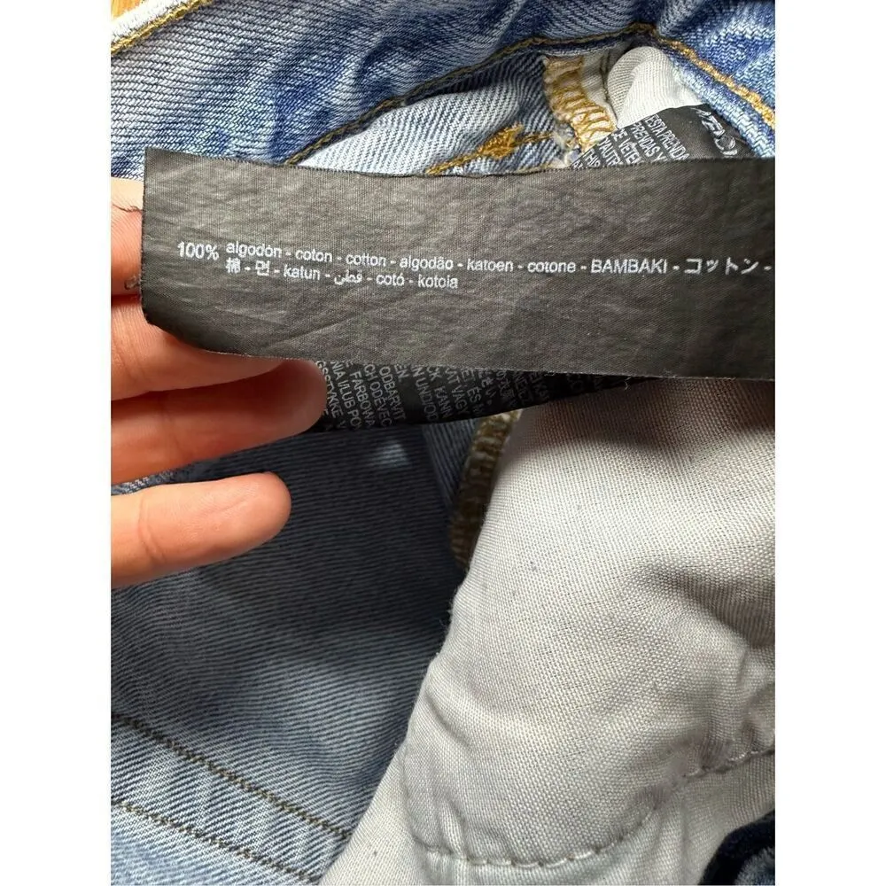 Zara The Truth Slim ripped distressed mid-rise jeans sz 8 - Image 8