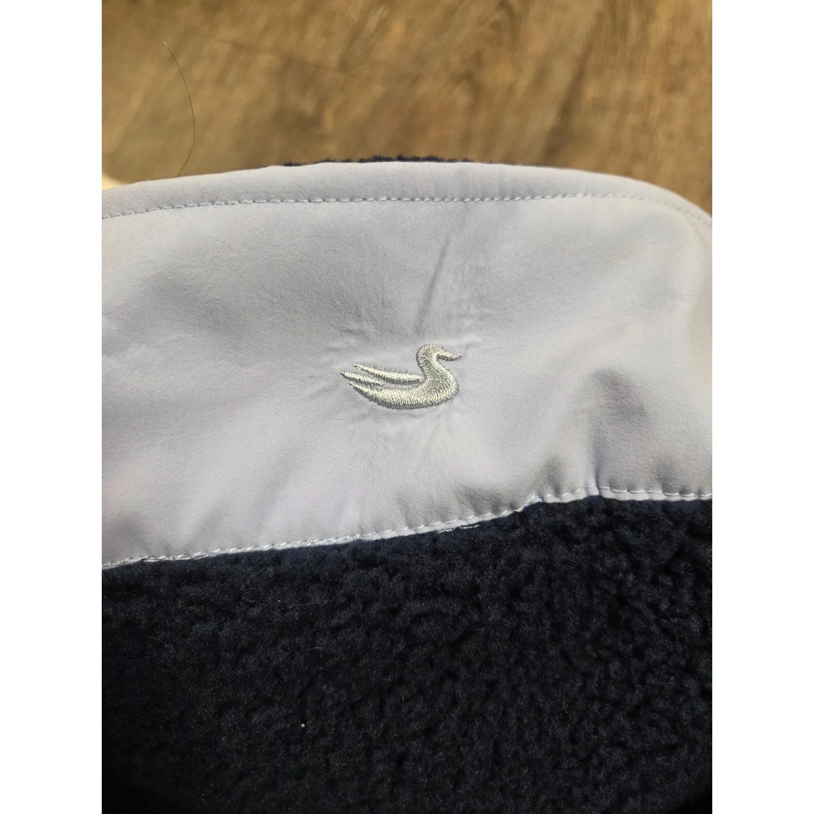 Southern Marsh Navy Oatmeal Beckett Snap Fleece Pullover Women's Large - Image 5