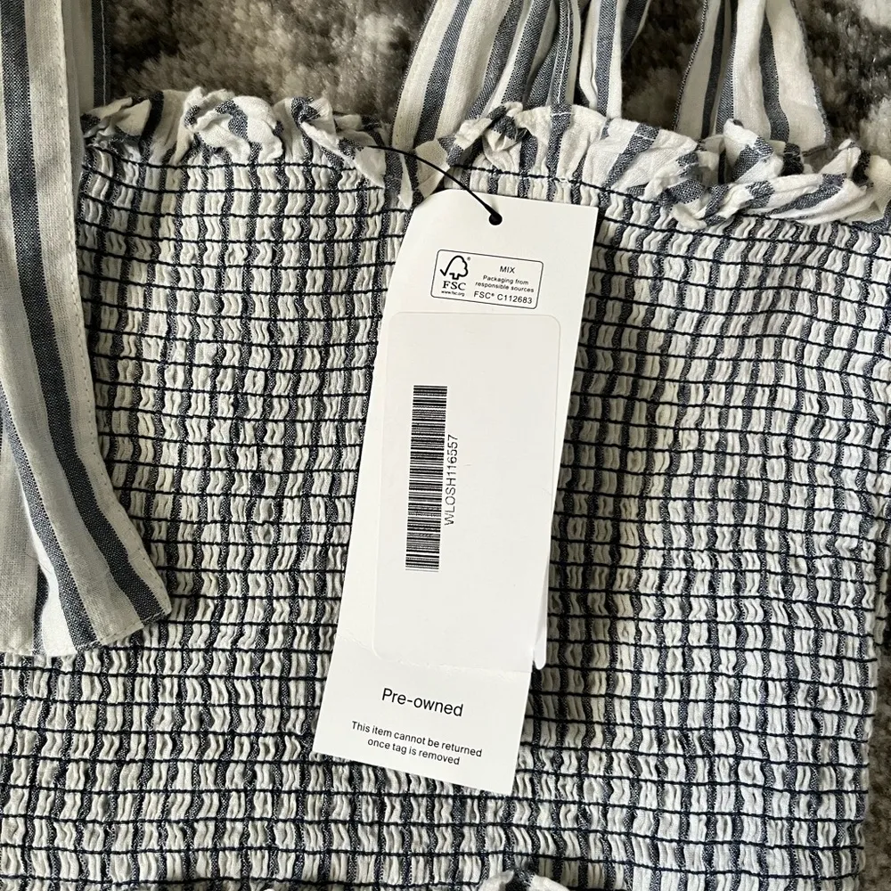 LoveShackFancy Belle Stripe Smocked Tiered Mini Dress - Image 7