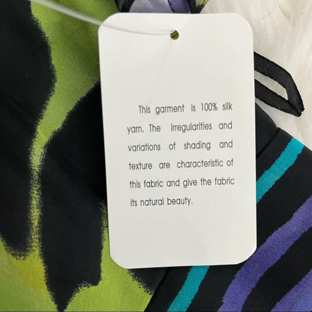 Jones New York Floral Silk Dress - Image 8