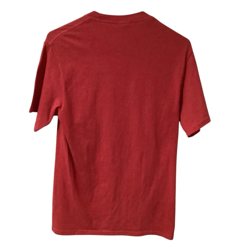 Port and Company Red 'Teacher of All Things' Short Sleeve Tee Size S - Image 6