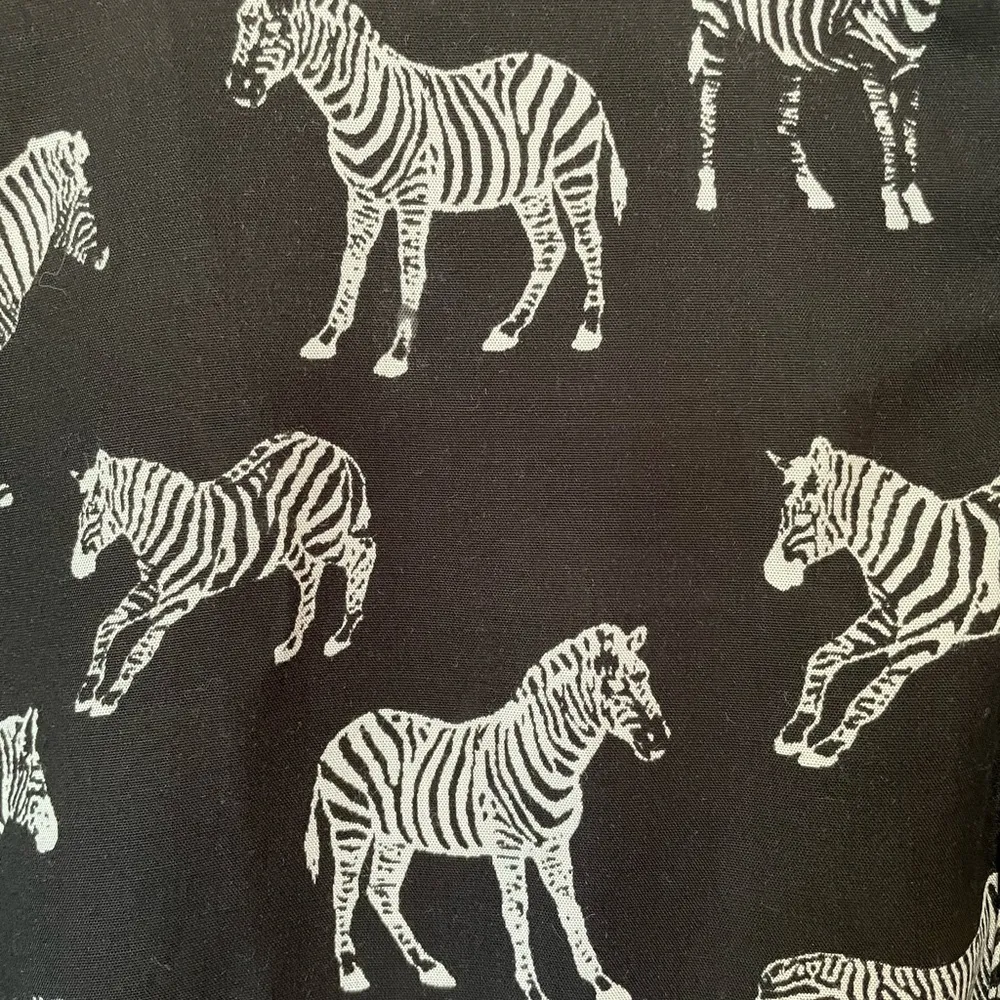 Anthropologie Porridge Zebra Cotton Black Hi-Low Sleeveless Dress w Belt NWOT - Image 3