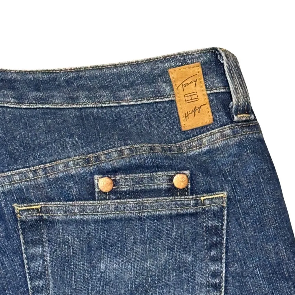 Tommy Hilfiger Hipster Cropped Rolled Cuff Jeans 8 - Image 5