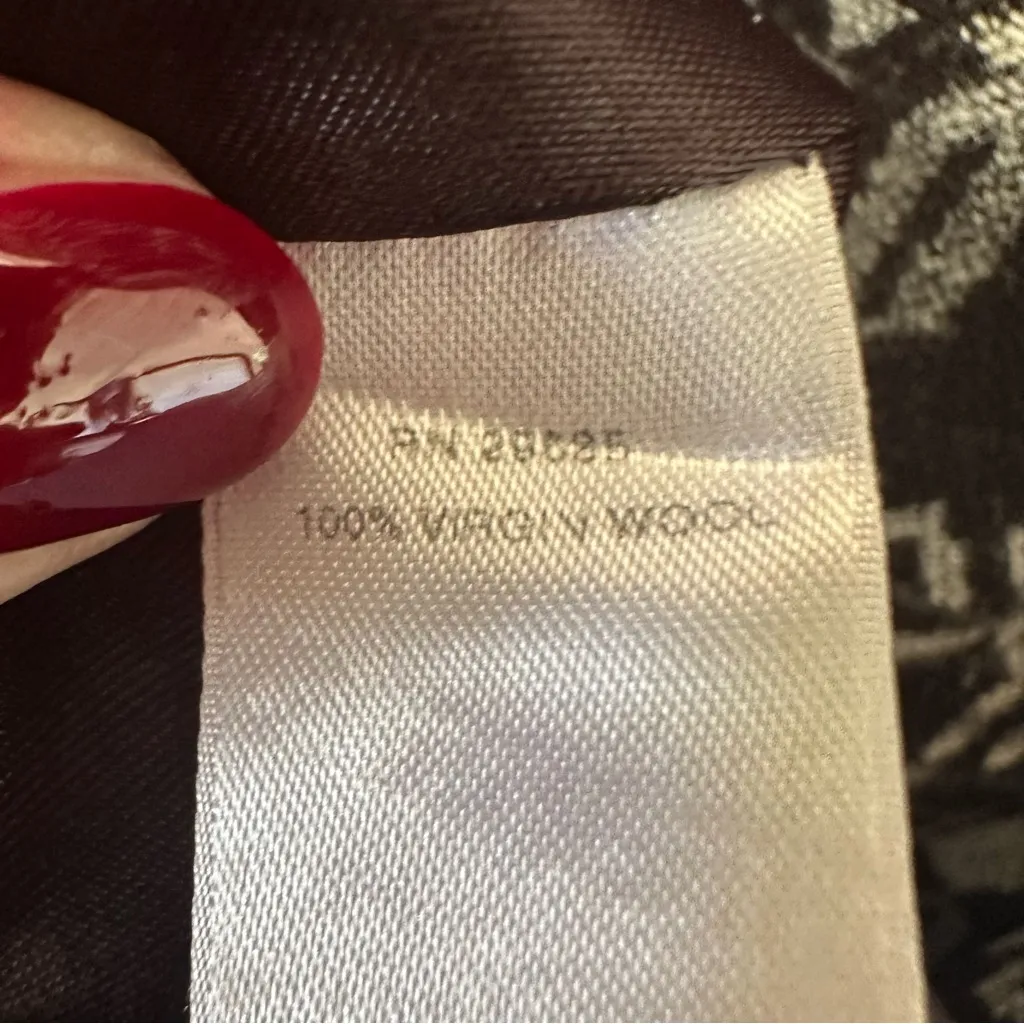 Pendleton 100% Virgin Wool Sleeveless Shift  Dress Women’s 12 Gray Black Aztec - Image 4