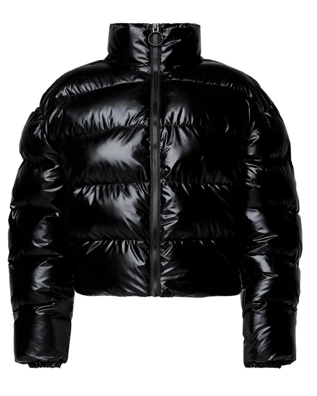 Fabletics Wander Shiny Black Puffer Jacket - Image 4