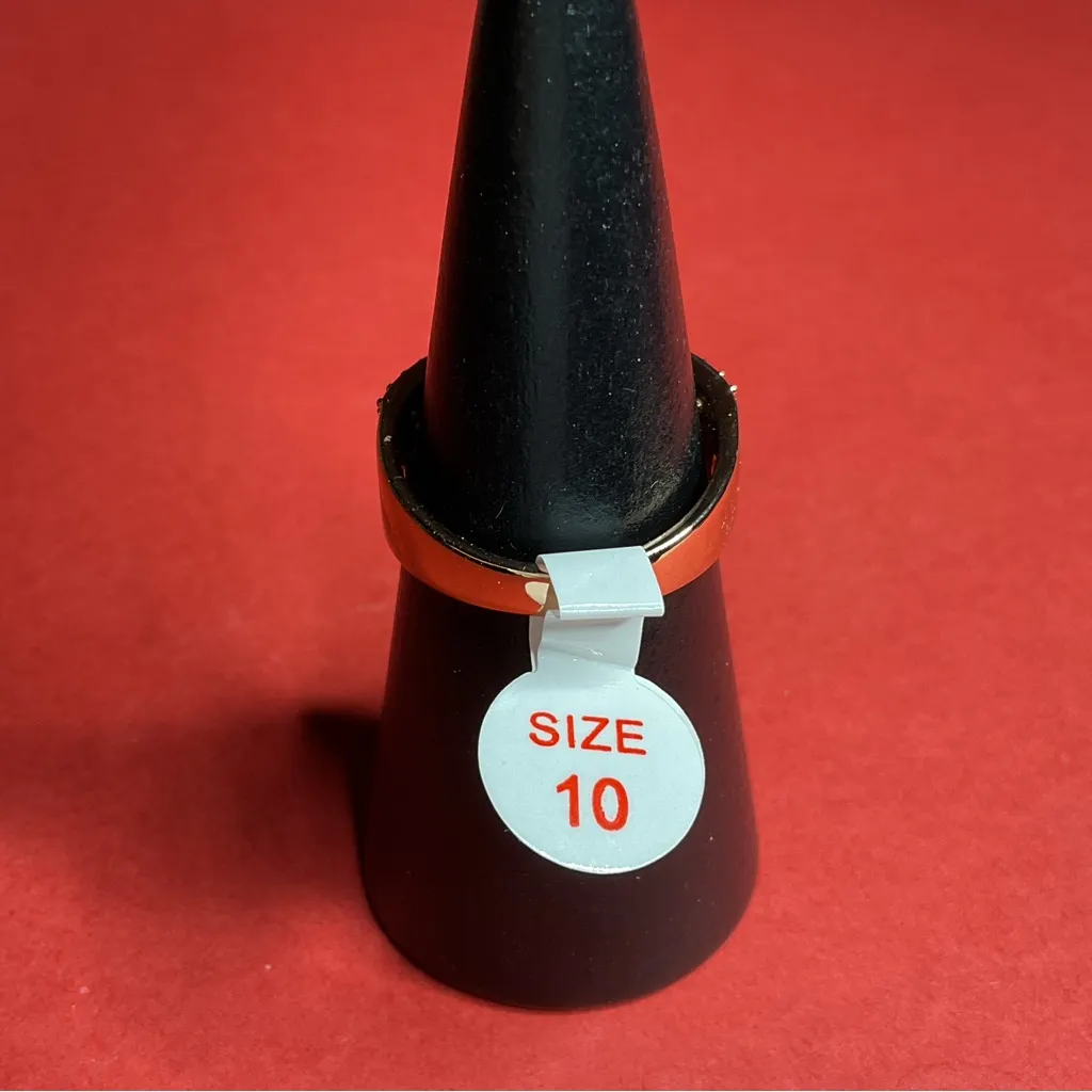 Bomb Party RBP8418 “Glimpse Of Glamour” LC Topaz on Rose Gold Size 10 Ring NWT - Image 3