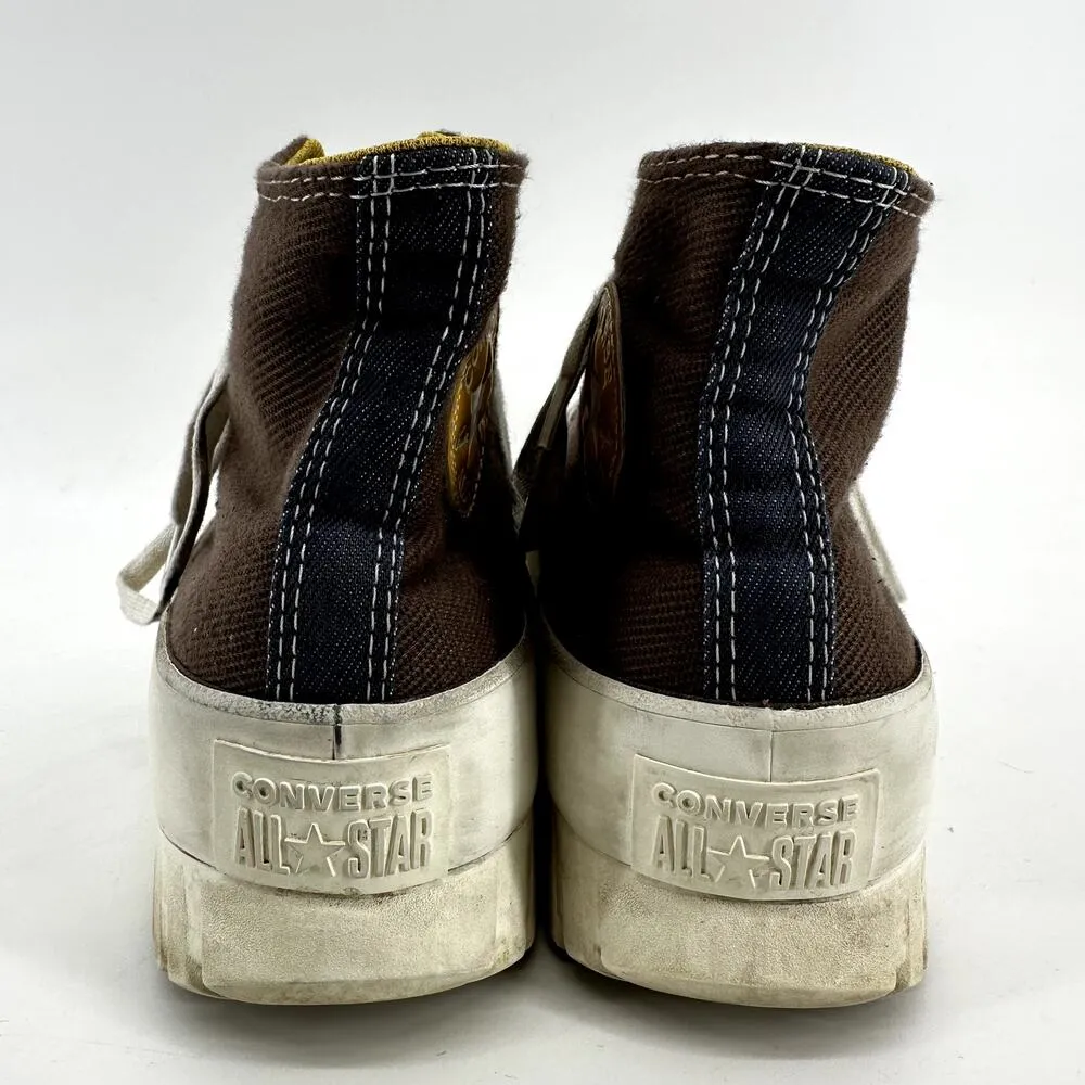 Converse Chuck Taylor All Star Lugged 2.0 Sneaker Squirrel Denim Brown M7 W9 - Image 5