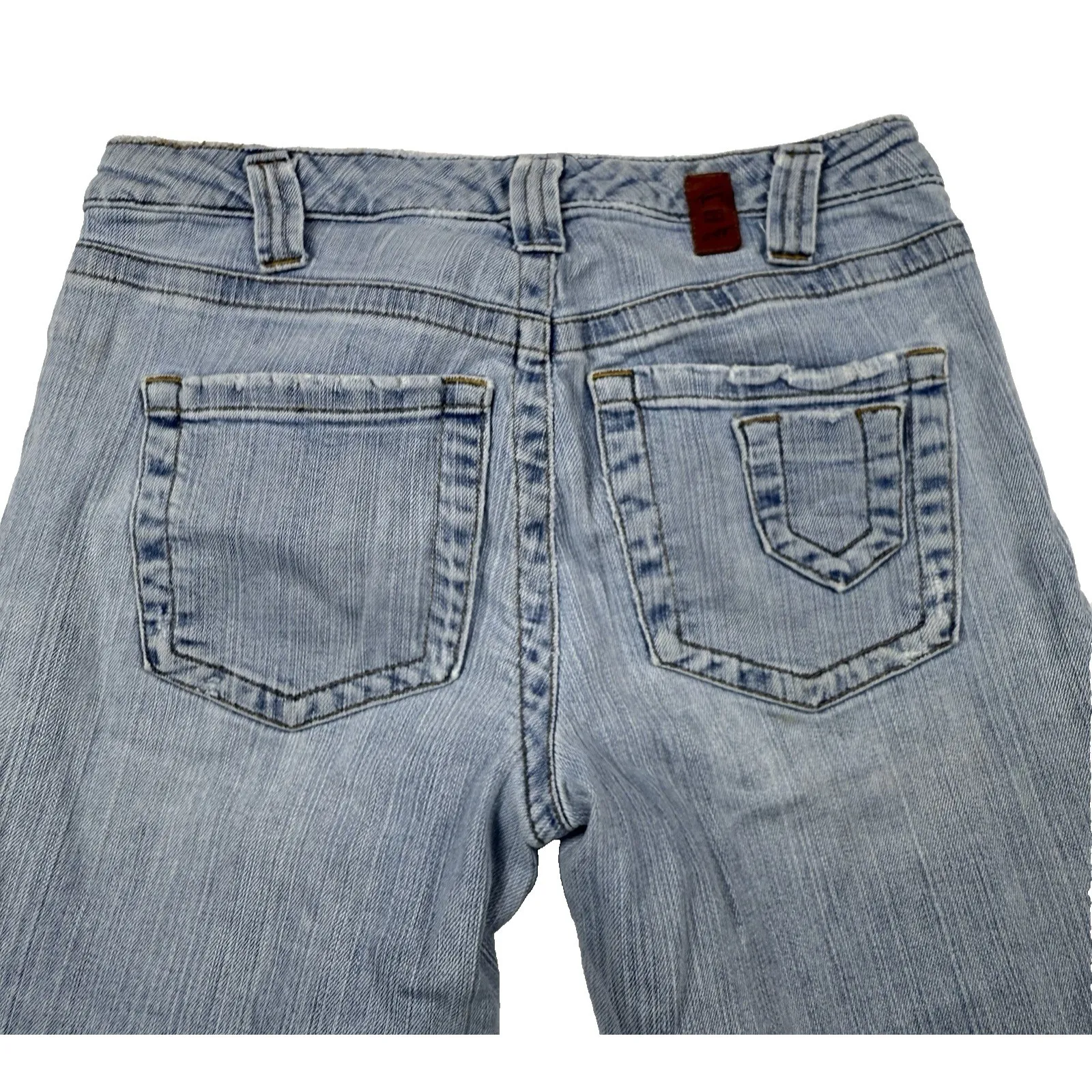 Tommy Hilfiger Women's Hipster‎ Boot Jeans Size 30"x31" Light Wash 2004 Vintage - Image 2