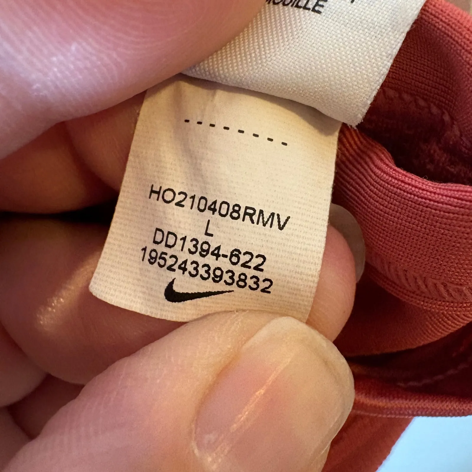 Nike Indy Light Support Sports‎ Bra Canyon Red Size Large Adjustable T-Back - Image 5