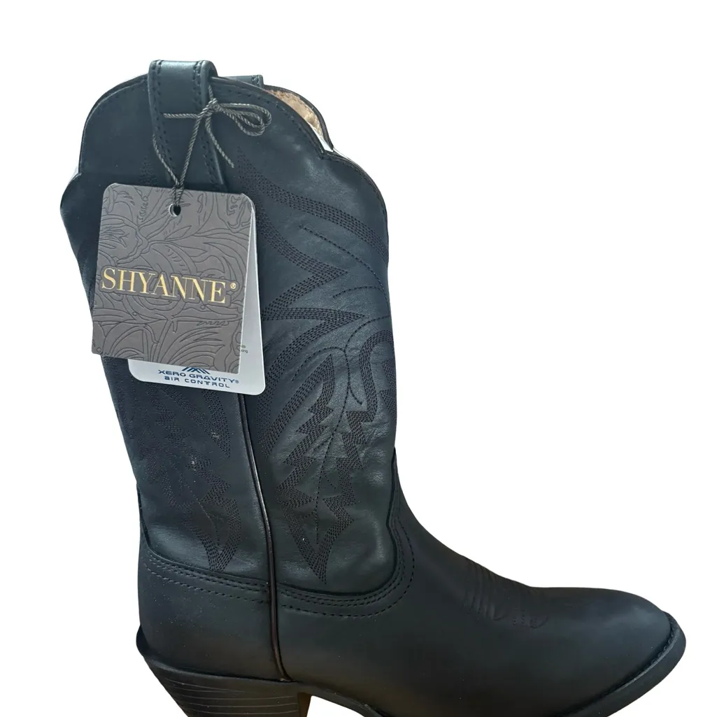 Shyanne Women's Black Western Boots 8.5 Black New in Box - Image 2
