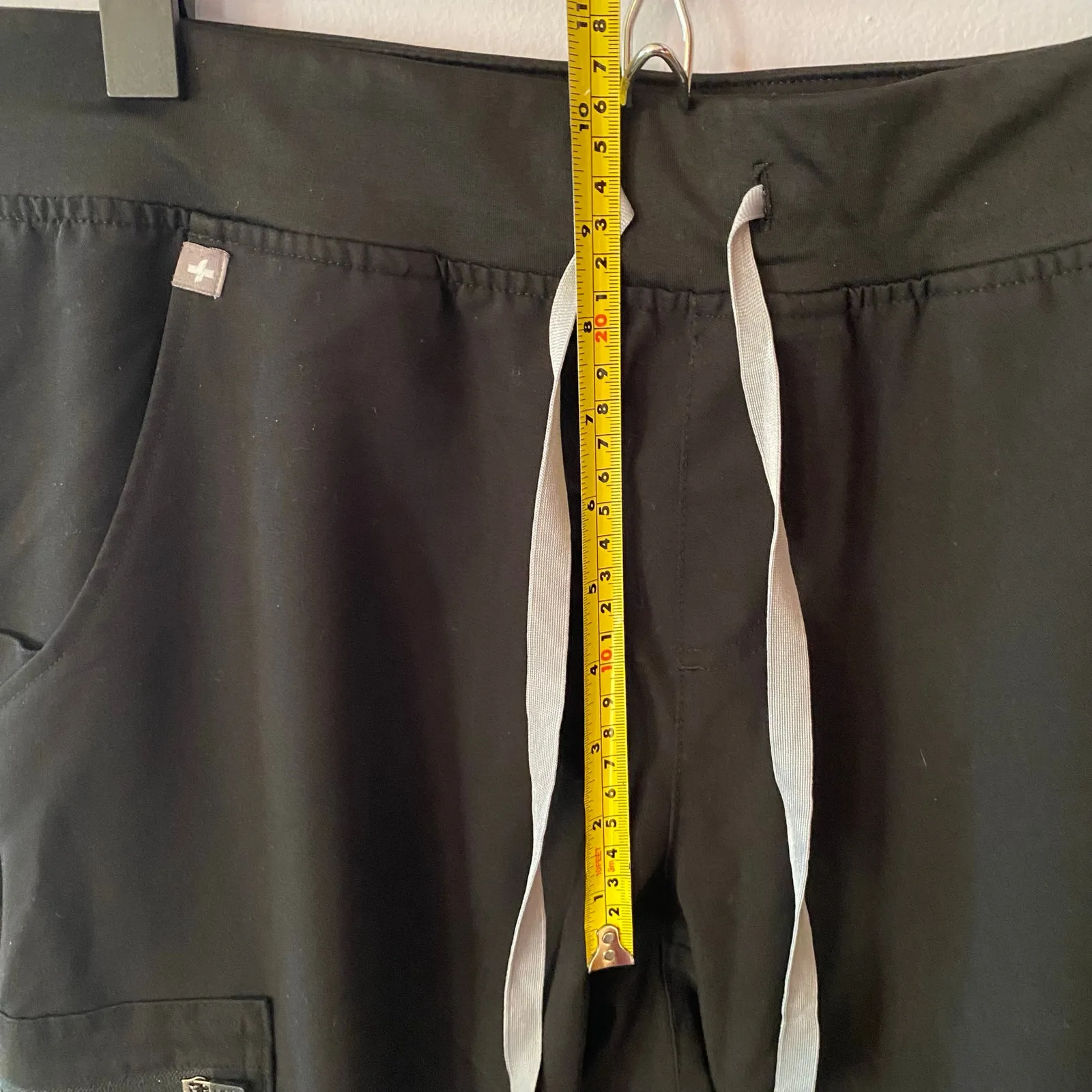 FIGS Black Zamora Jogger Scrub Pants Uniform Nurse Dr Women's size Large Tall - Image 7