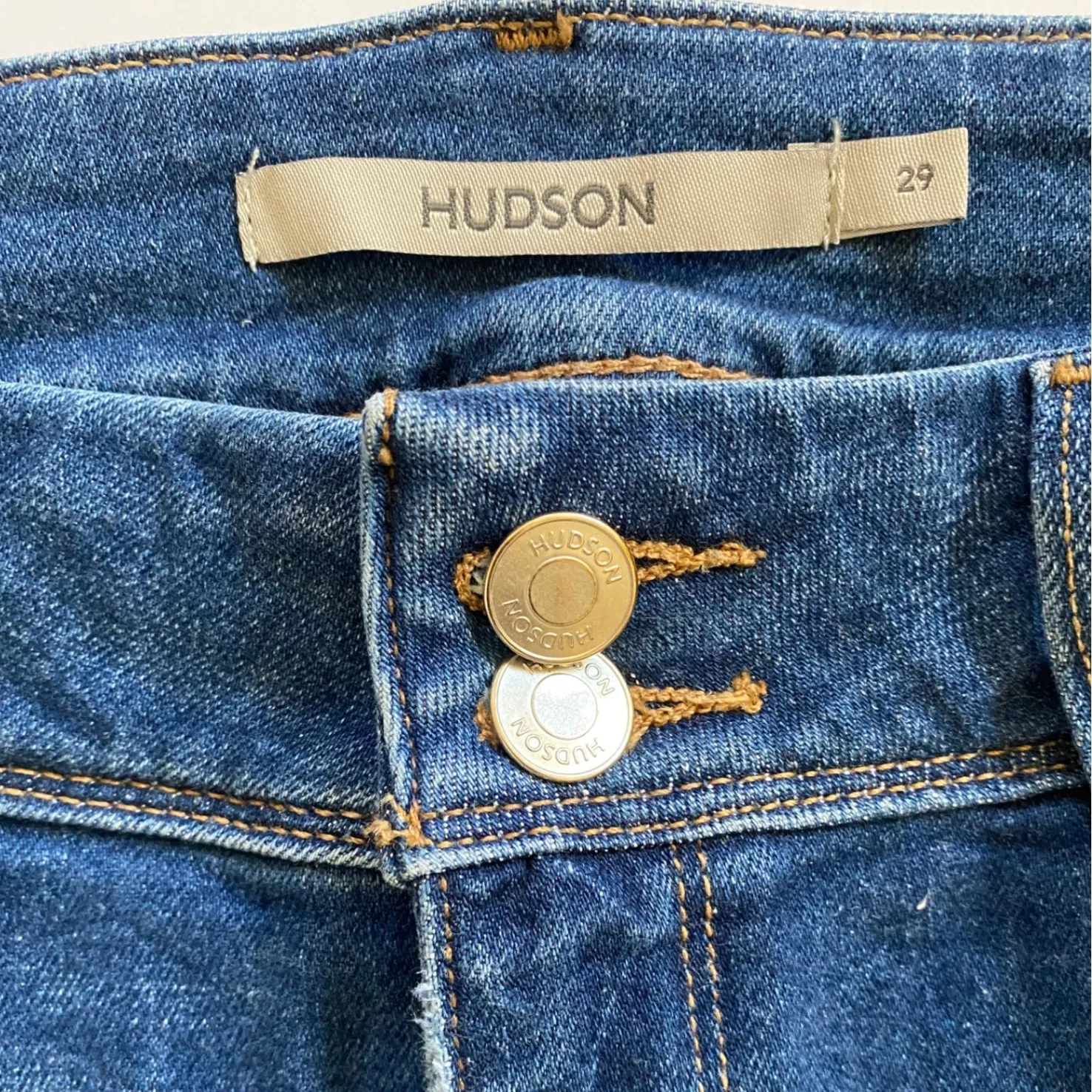 Hudson Beth Majesty Flare Jeans Women 29 Dark‎ Wash Denim Bootcut Raw Hem - Image 6