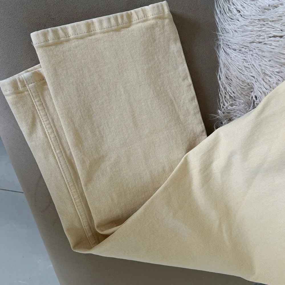 Banana Republic Straight leg Ankle Jeans Women (30x27) Cream High Rise NWOT - Image 7