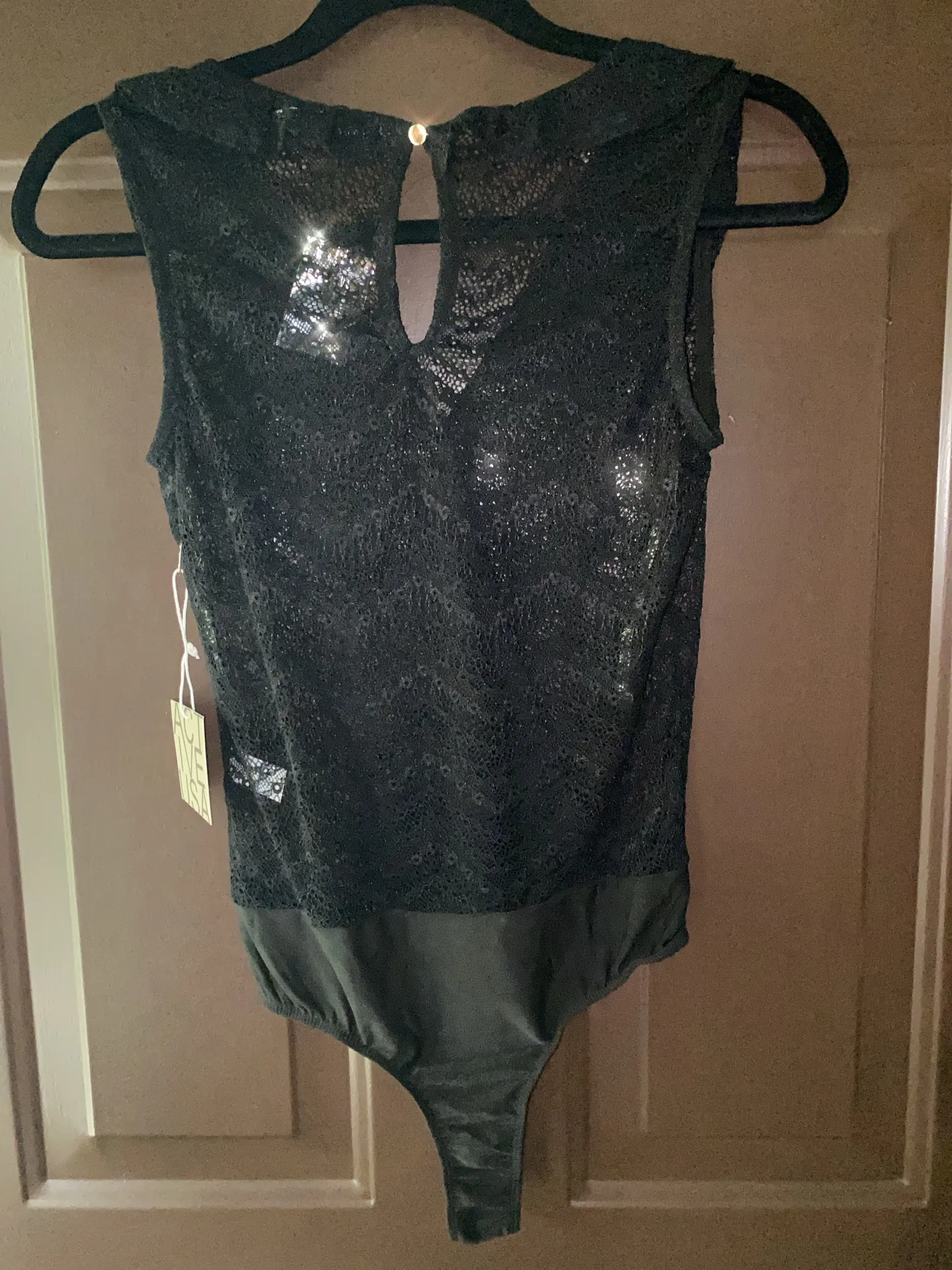Active USA Lace Black Bodysuit - Image 2