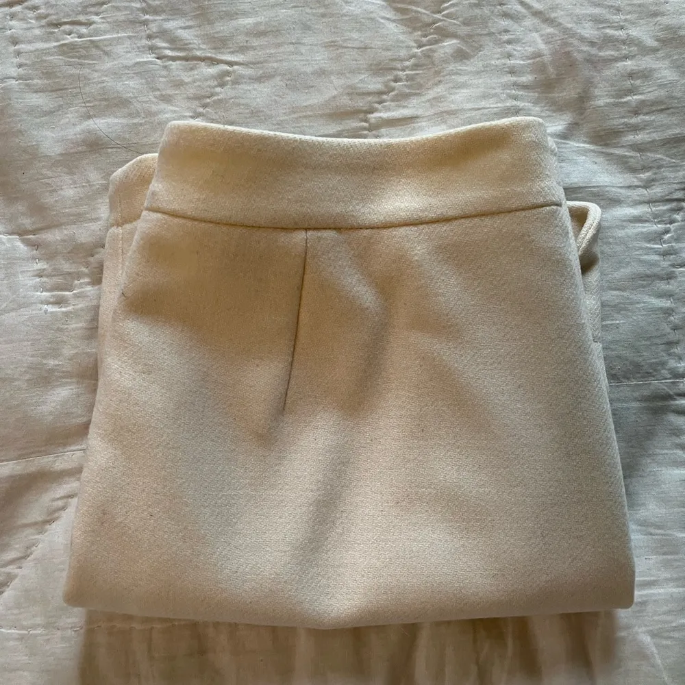 J Crew Wool Creme mini skirt 00 - Image 7
