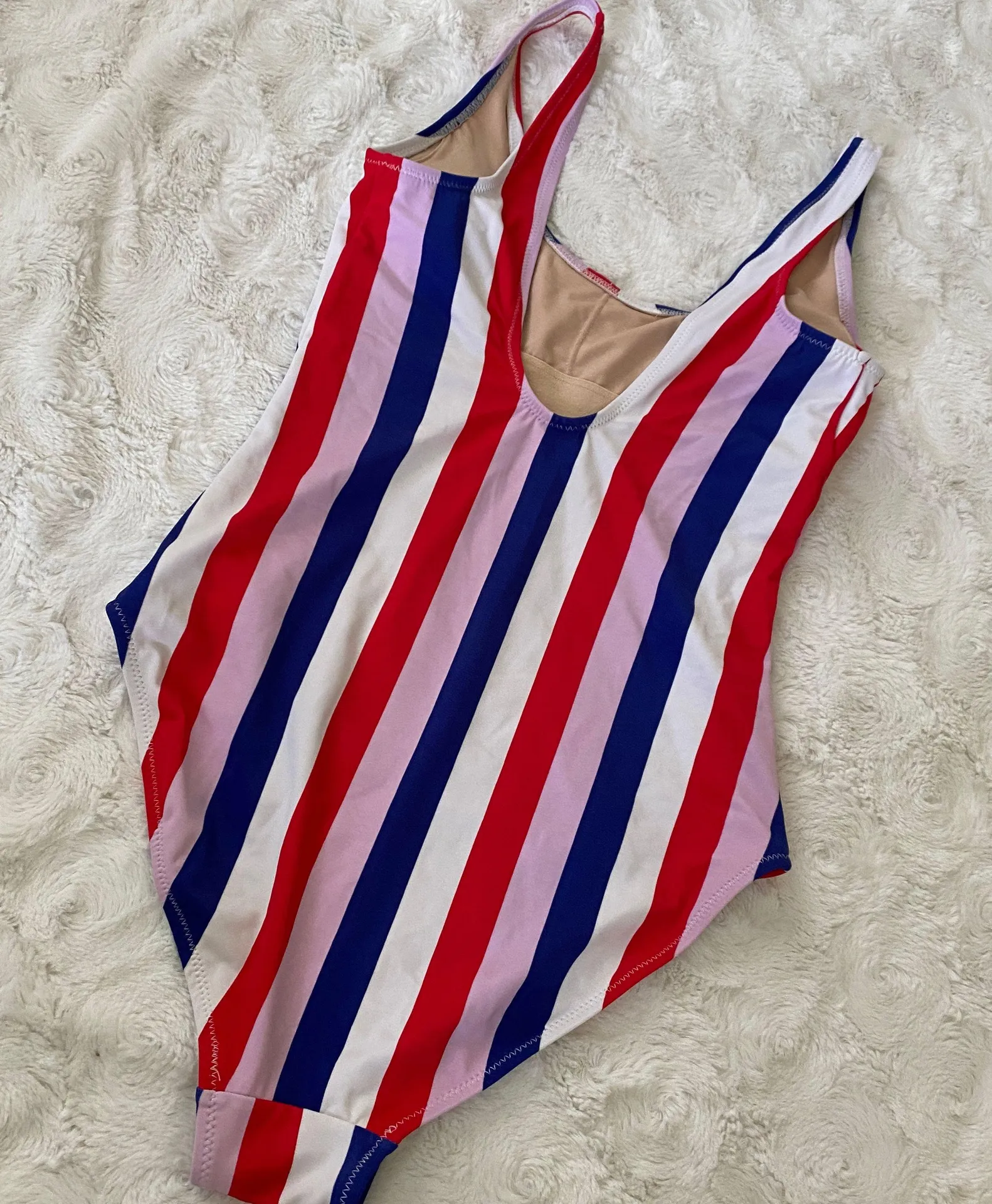  XS Scoop-Neck Striped Swimsuit One Piece - Image 4
