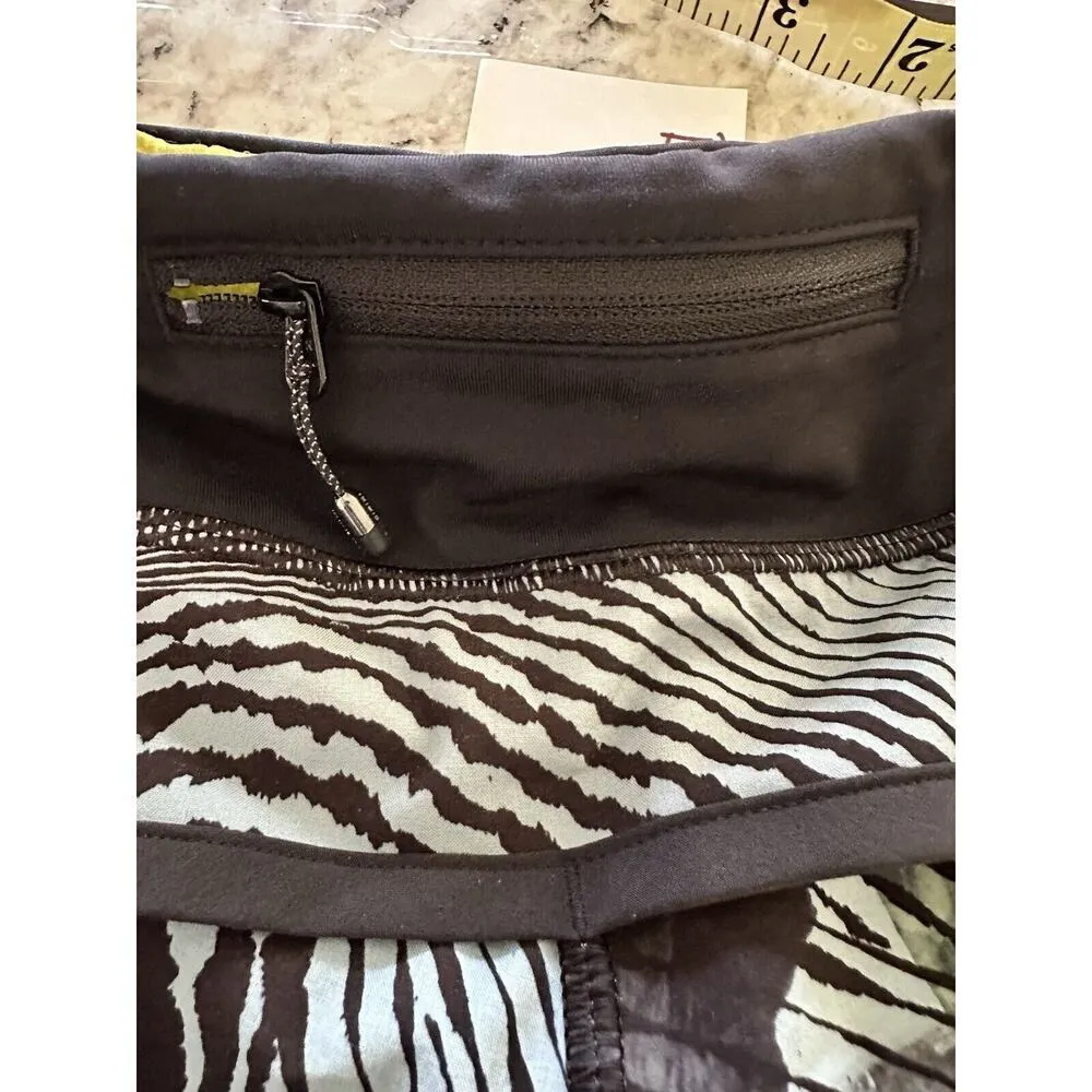 Lululemon Seawheeze Speed Shorts Tofino Teal Sz 6 2016 Black - Image 8