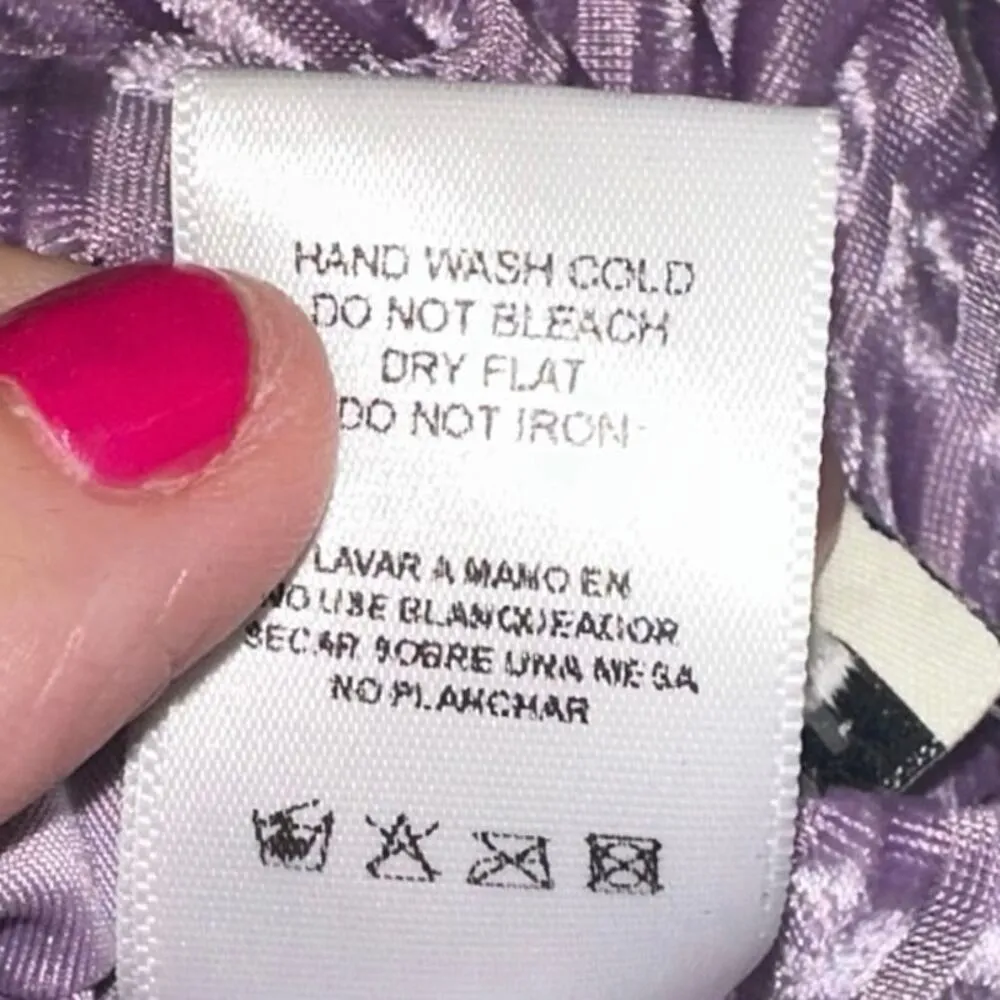 NWT Dippin Daisys Purple Ribbed Velour Corsica Bikini Top Size L - Image 8