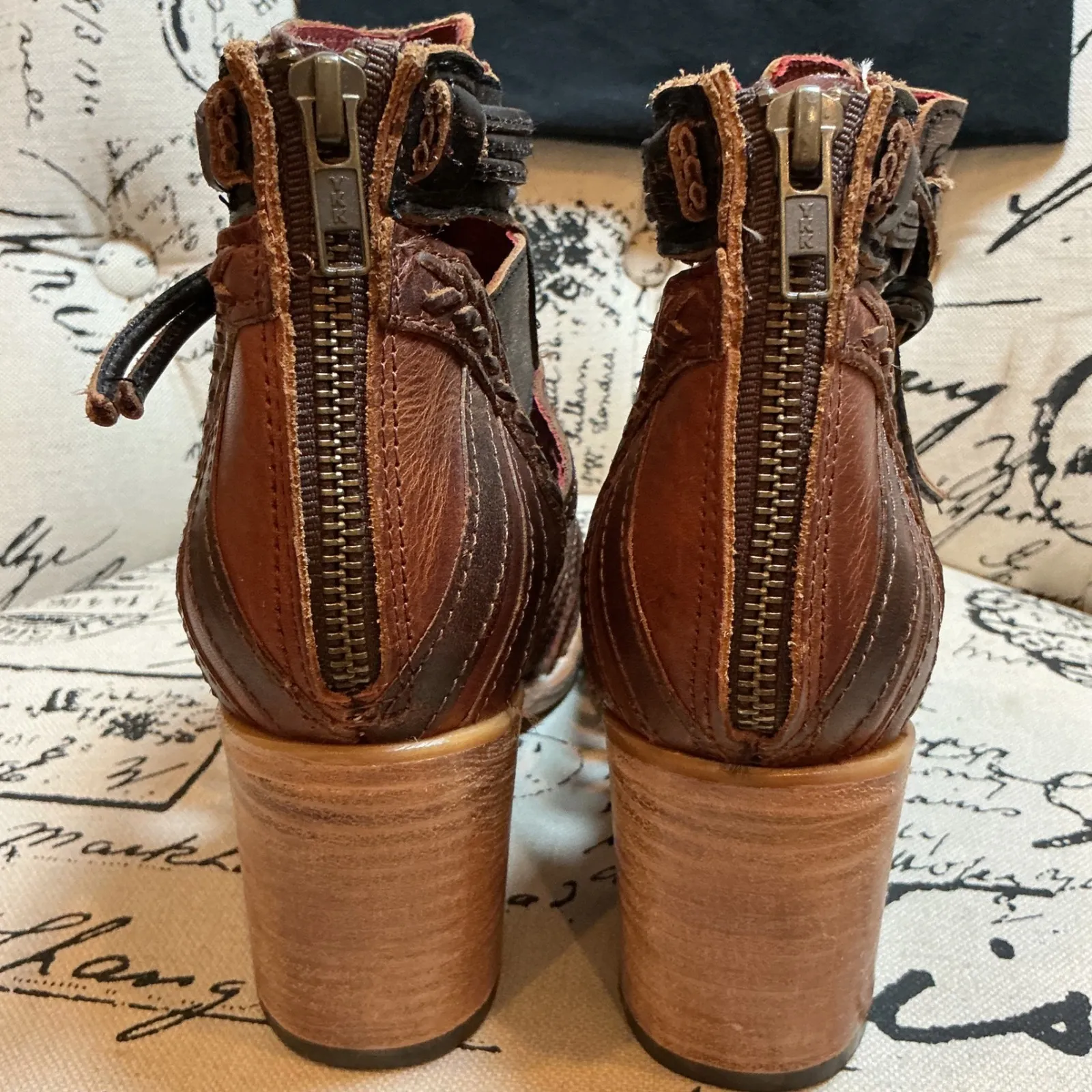 Freebird Wazee cognac strappy leather sandals Sz 9 Brown - Image 7