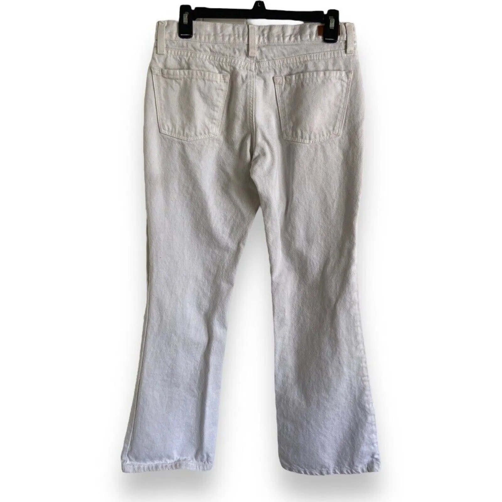 RSQ Womens Jeans Sz 26 White Low Rise Flare‎ Denim 100% Cotton - Image 2